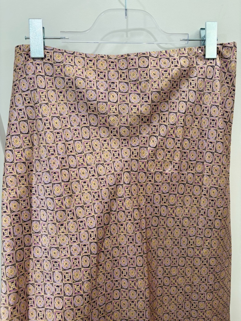 Vintage Y2K Silk Ann Taylor Purple Maxi Skirt - Picture 3 of 11